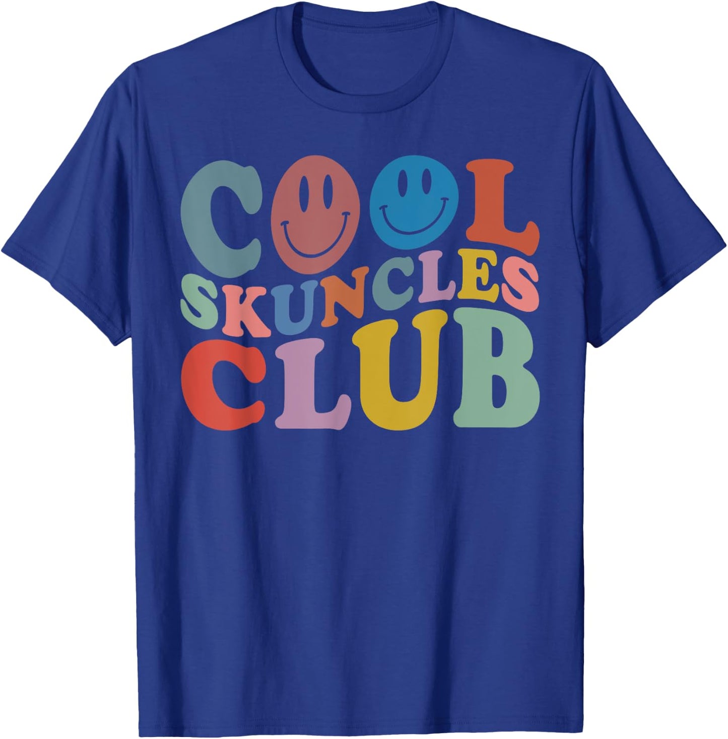 Retro Cool Skuncles Club, Cannabis Marijuana Cool Uncle T-Shirt - T-Shirt | Royal