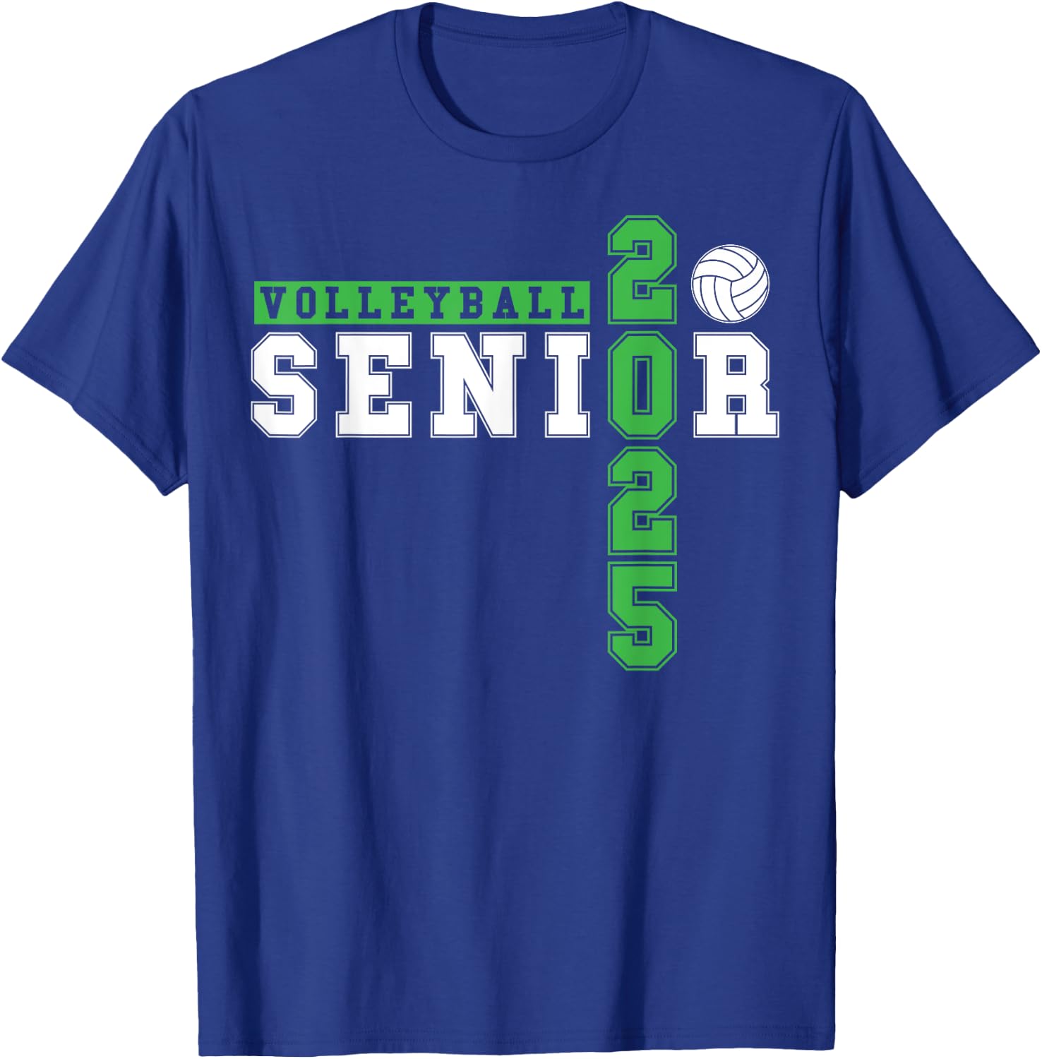 Volleyball Senior Night Volleyball Senior 2025 Graduation 17 T-Shirt - T-Shirt | Royal