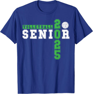 Volleyball Senior Night Volleyball Senior 2025 Graduation 17 T-Shirt - T-Shirt | Royal