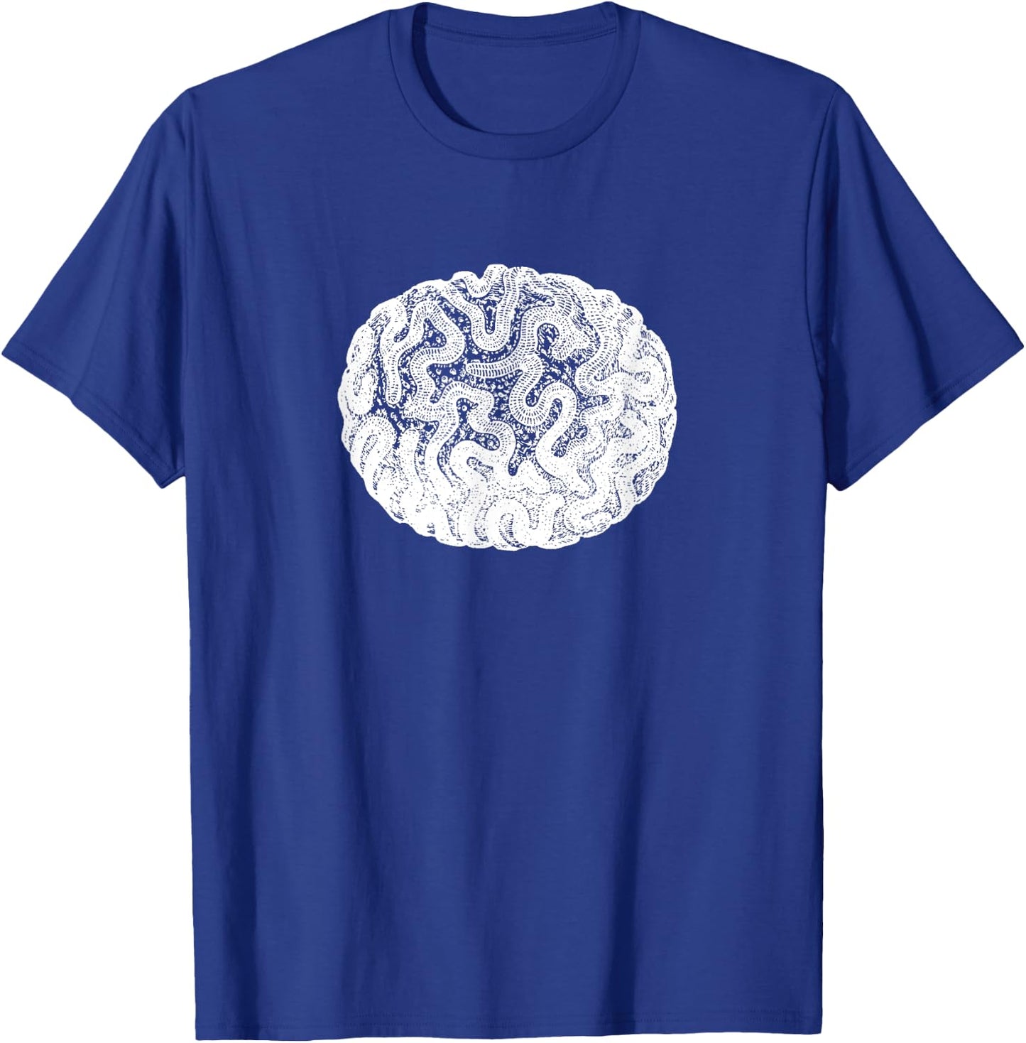Brain Coral Ocean Marine Benthic Coral Reef T-Shirt - T-Shirt | Royal