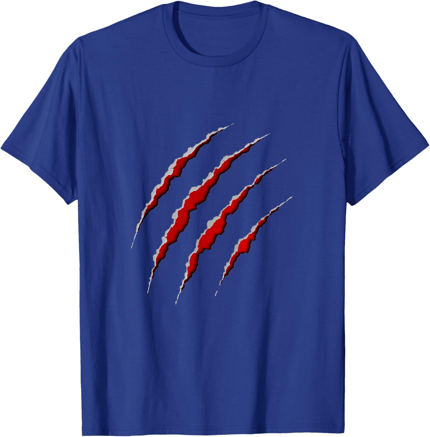 Clawed Scratches Wolf Tiger Lion Monster Claws Halloween T-Shirt - T-Shirt | Royal