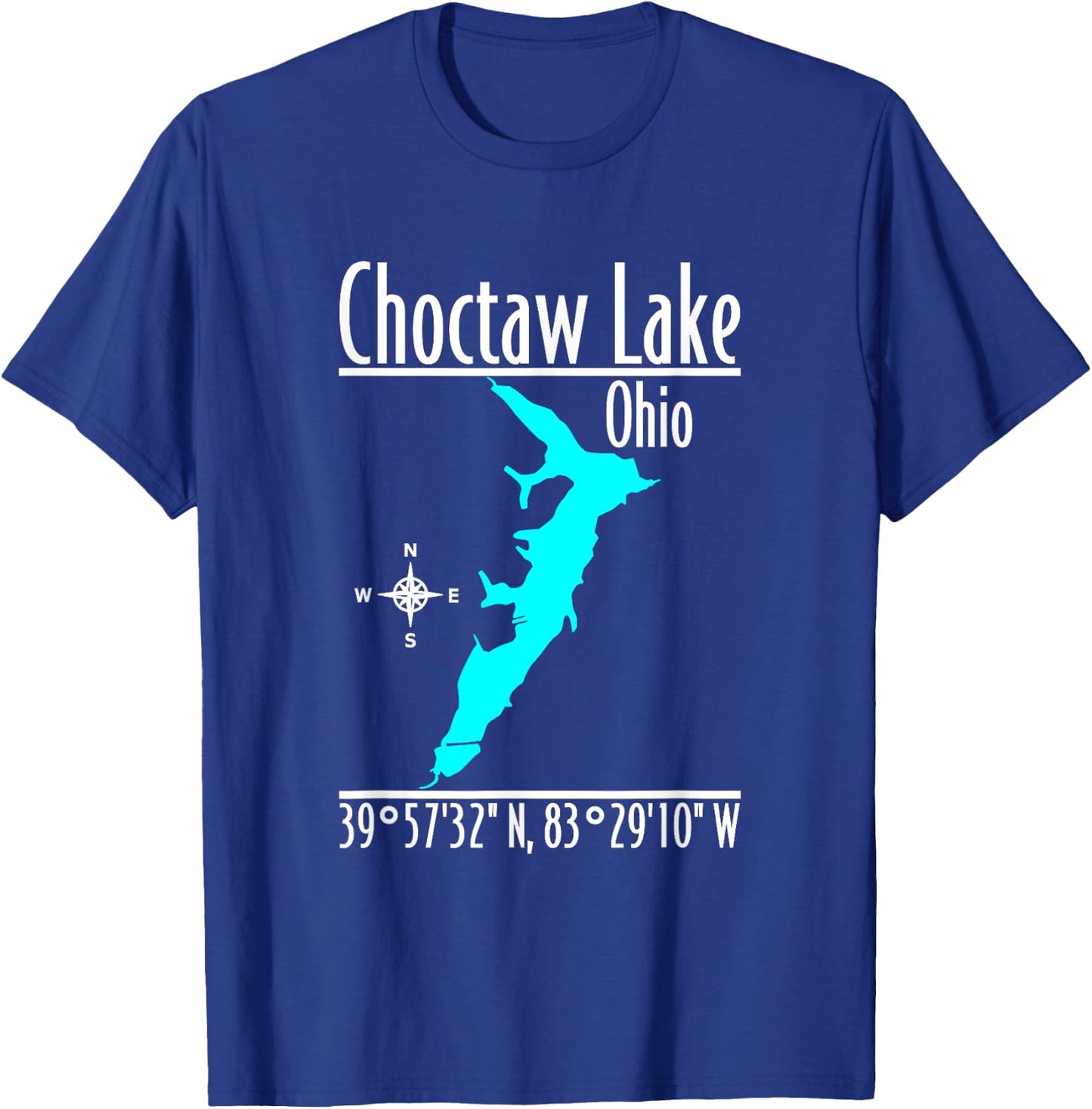 Modern Choctaw Lake - Ohio T-Shirt - T-Shirt | Royal