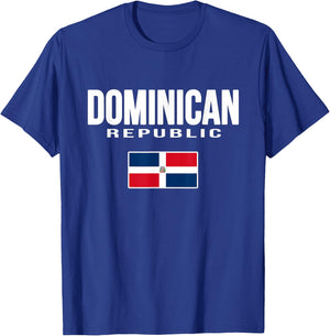 Dominican Republic Flag Republica Dominicana Souvenir T-Shirt - T-Shirt | Royal