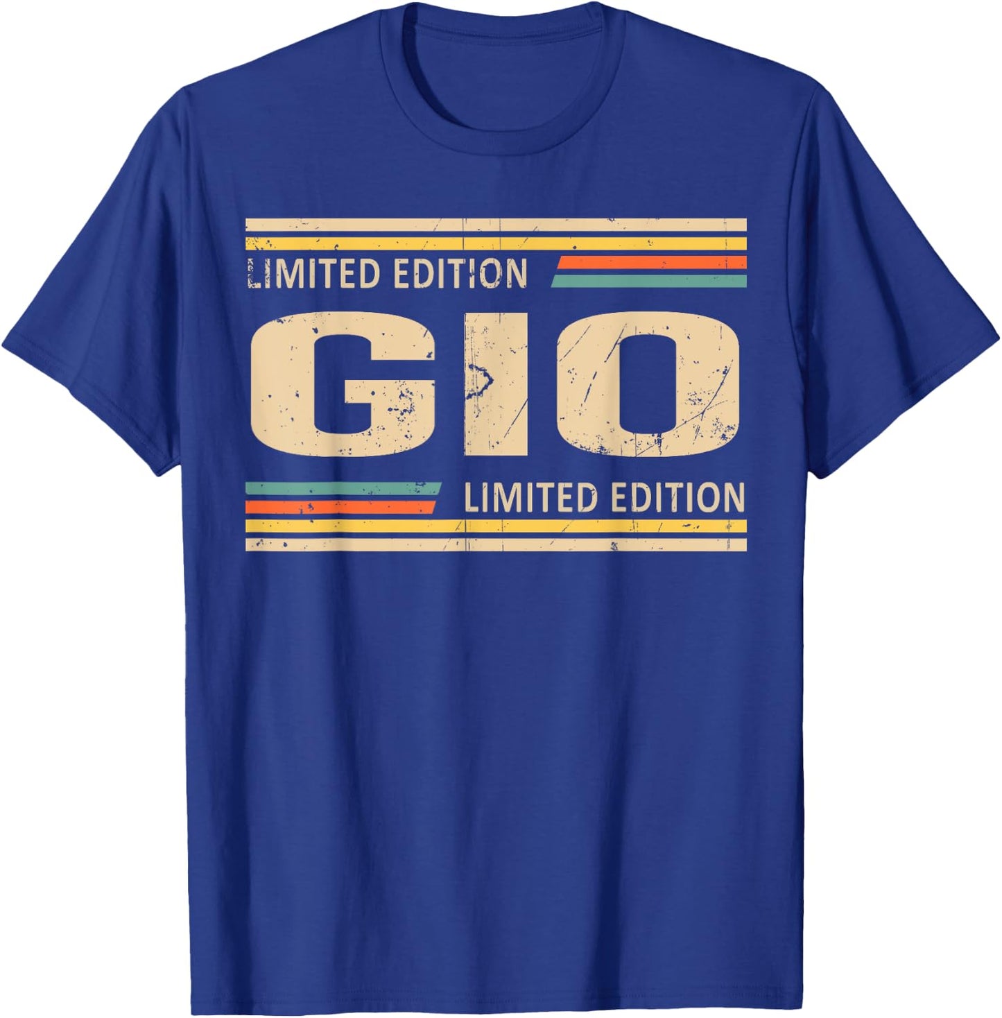 GIO Limited Edition Shirt GIO Name Personalized T-Shirt - T-Shirt | Royal