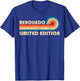 REBOLLEDO Surname Retro Vintage 80s 90s Birthday Reunion T-Shirt - T-Shirt | Royal