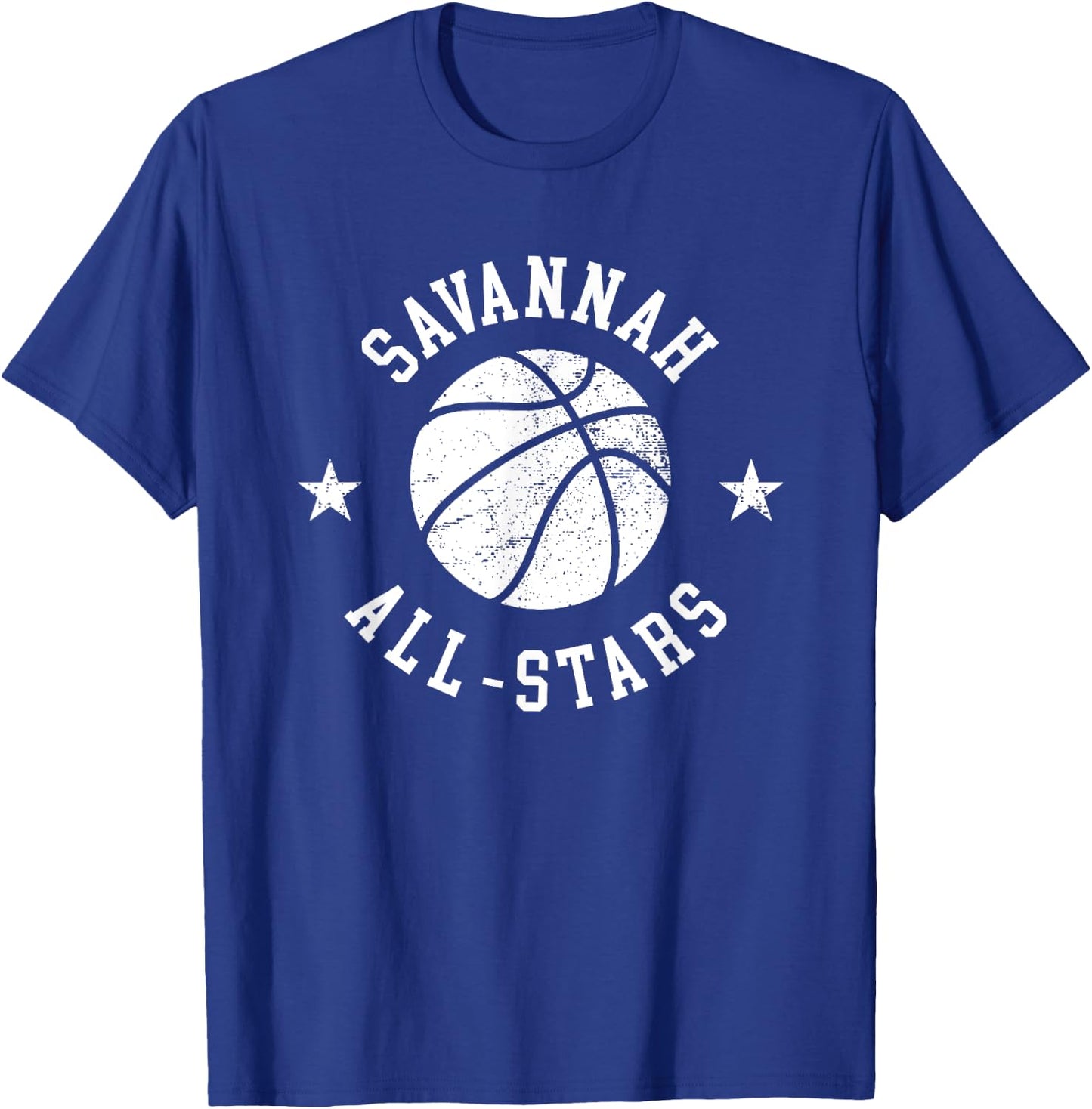 Savannah Vintage All-Stars Retro 80s Basketball T-Shirt - T-Shirt | Royal