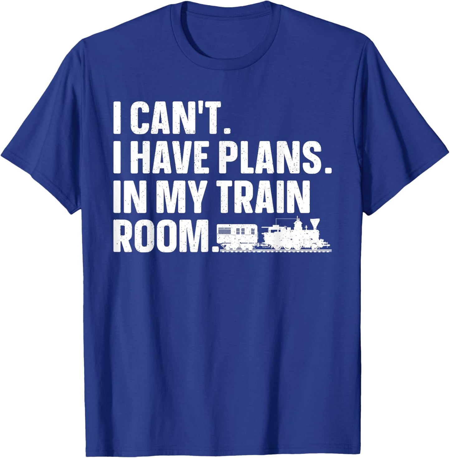 Funny Train Art Women Railroad Conductor Train Lover T-Shirt - T-Shirt | Royal