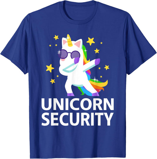 Unicorn Headband Adult Unicorn Onesie Unicorn Security T-Shirt - T-Shirt | Royal