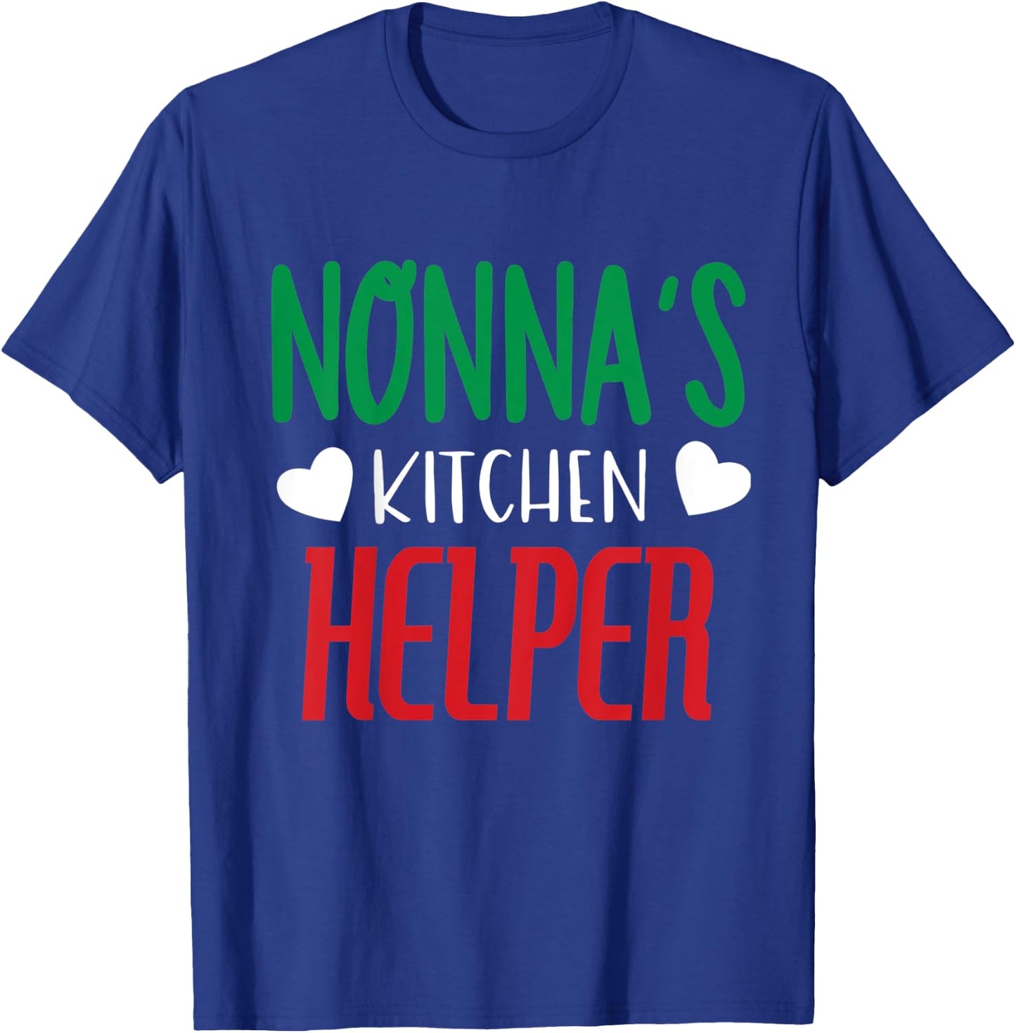 Kids Italian Granddaughter Kitchen Helper Pasta Sunday Nonna Cook T-Shirt - T-Shirt | Royal