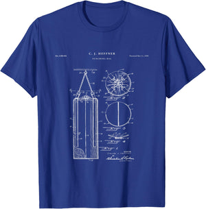 Punching Bag Patent - Boxing T-Shirt - T-Shirt | Royal