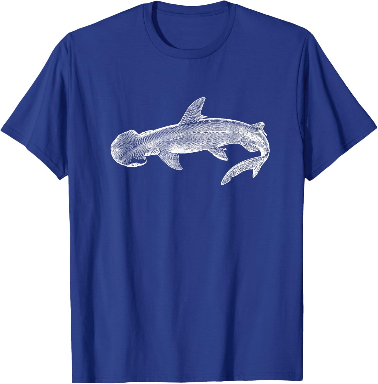 Bonnethead Shark Deep Sea Fishing Ocean Shark Fish T-Shirt - T-Shirt | Royal