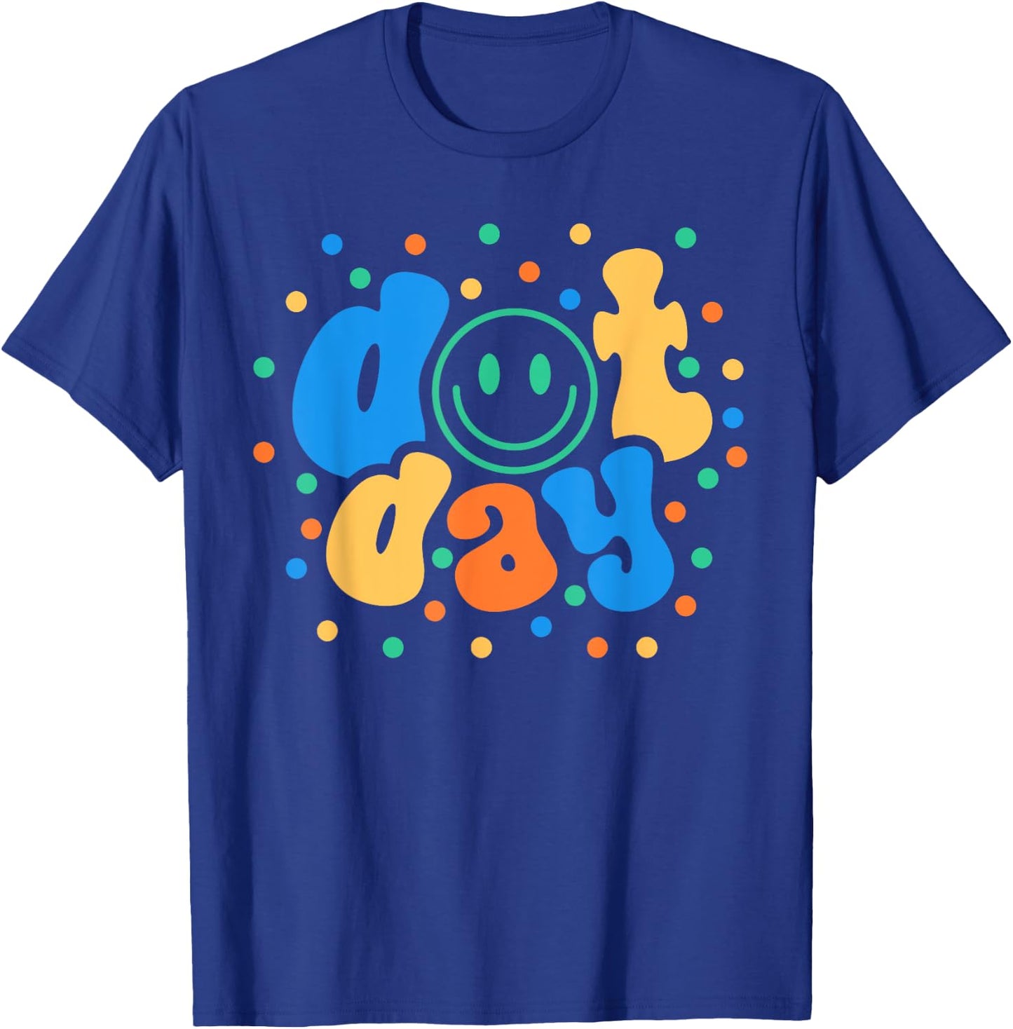 Happy Dot Day 2024 Teachers Students Kids T-Shirt - T-Shirt | Royal