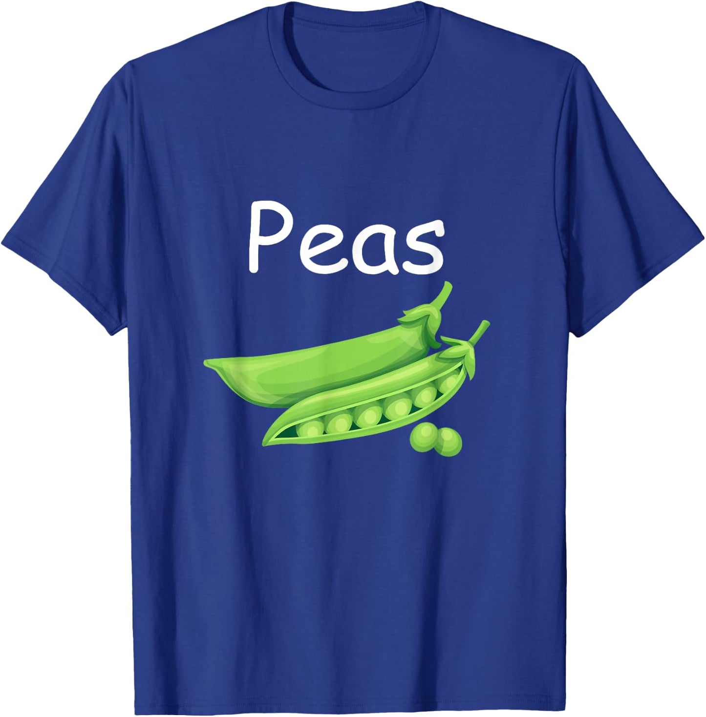 Funny Family Matching Halloween Costumes Peas and Carrots T-Shirt - T-Shirt | Royal
