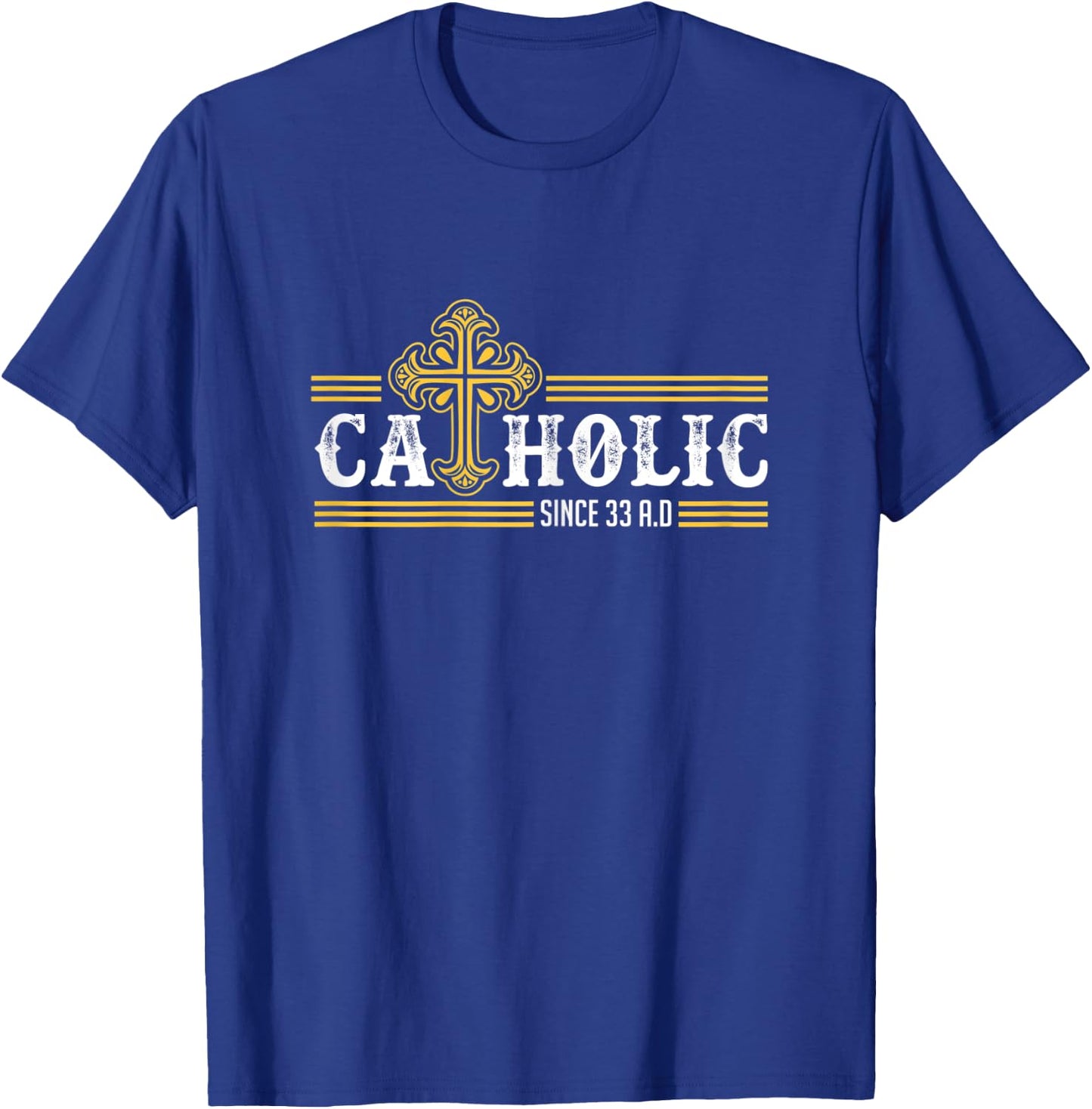 Catholic Since 33 AD Iron Resurrection & Divine Mercy T-Shirt - T-Shirt | Royal