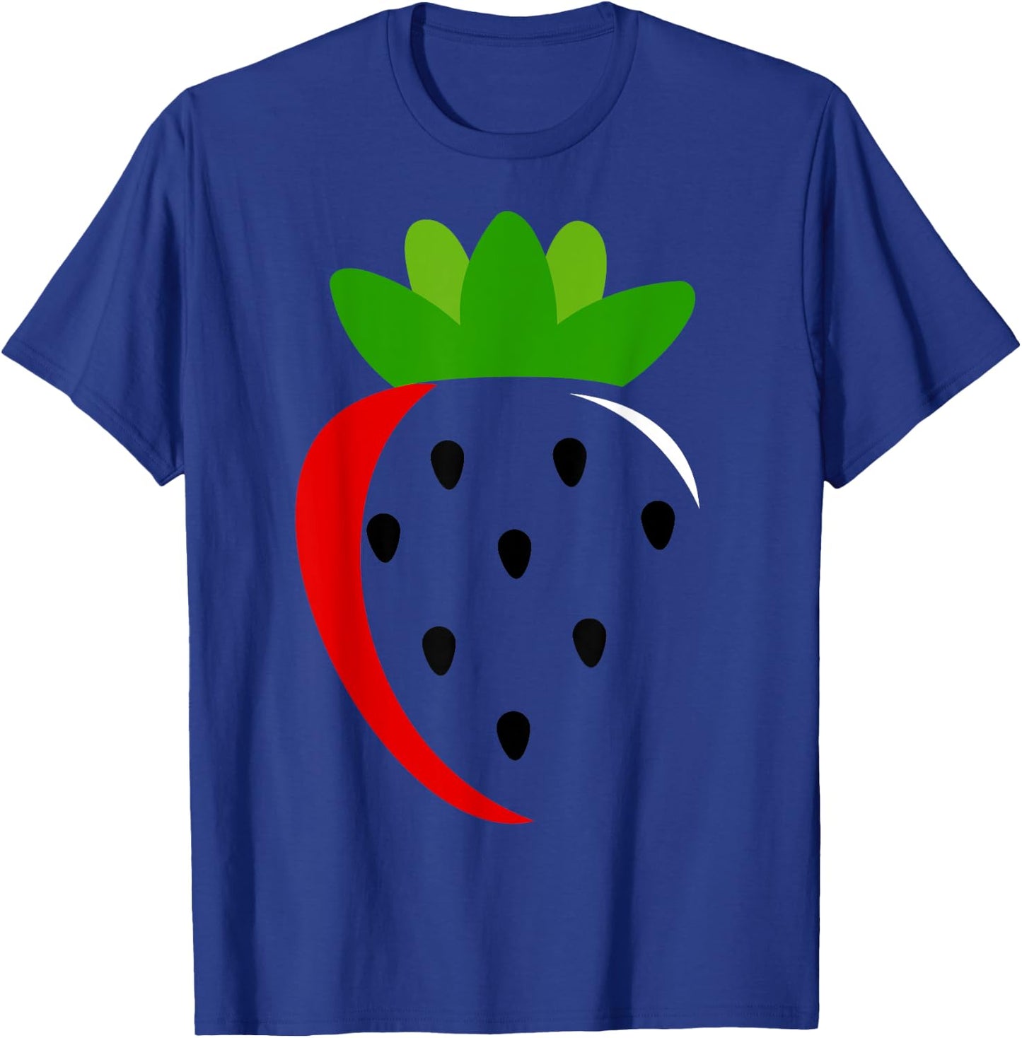 Big Strawberry Costume Cute Easy Fruit Halloween Gift T-Shirt - T-Shirt | Royal