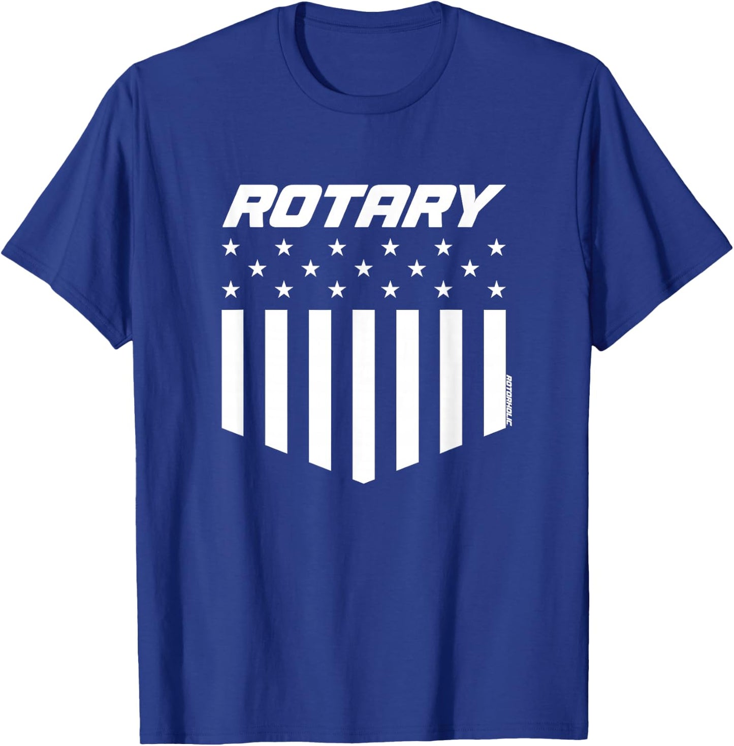 Rotary, American Flag T-Shirt - T-Shirt | Royal