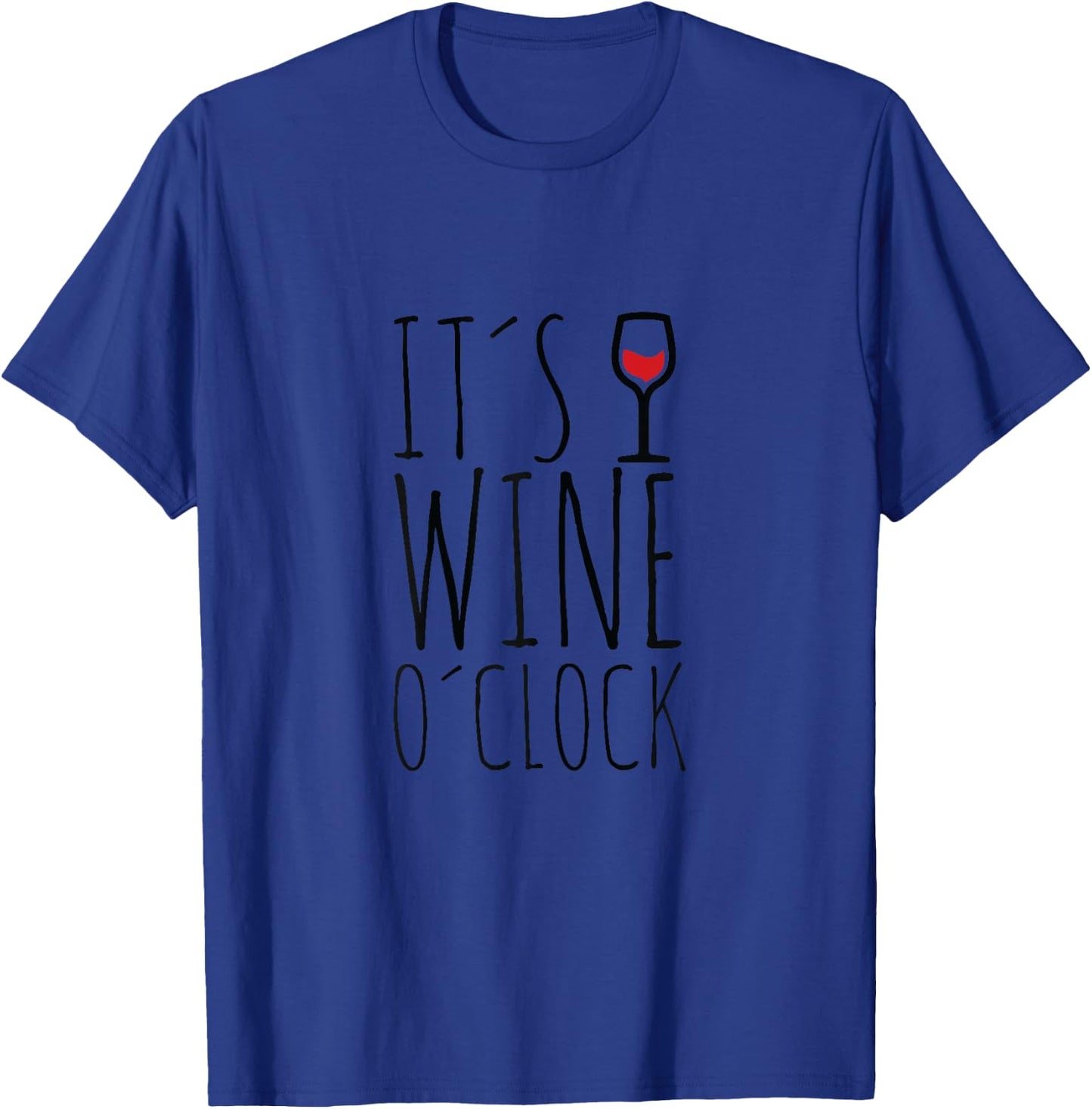 Women's Oh Look It's Wine O'Clock Drinking T-Shirt - T-Shirt | Royal