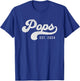 Pops Est 2024 New Pops Promoted To Pops Father's Day T-Shirt - T-Shirt | Royal