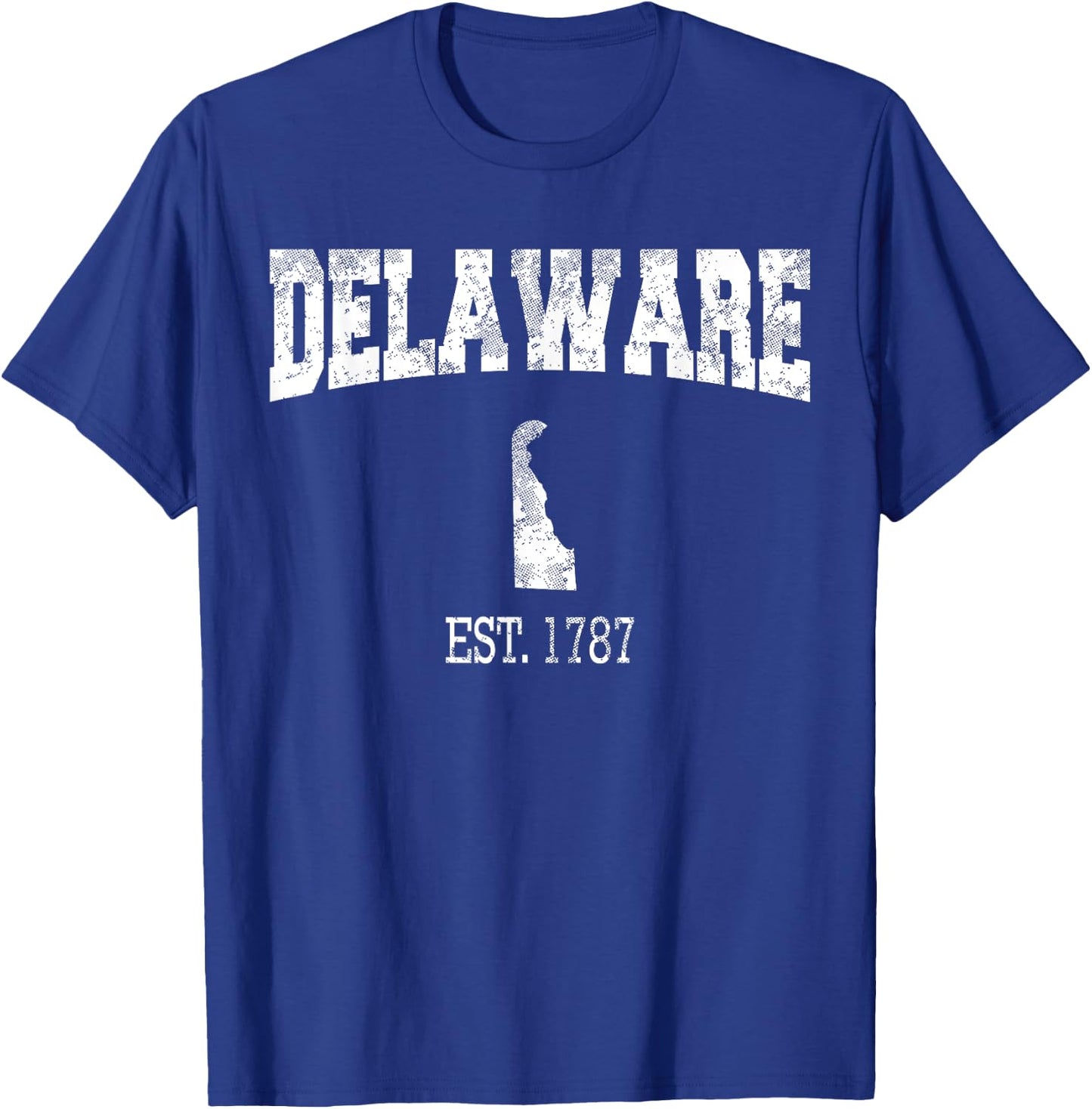Delaware Vintage Sports Design DE T-Shirt - T-Shirt | Royal