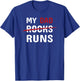My Dad Runs Funny Marathon Running Spectator T-Shirt - T-Shirt | Royal