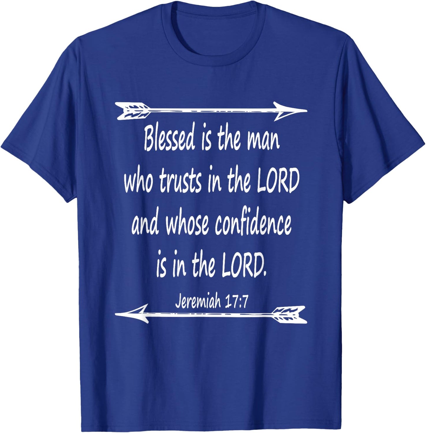 Fathers Day Bible Verse Christian Scripture T-Shirt - T-Shirt | Royal
