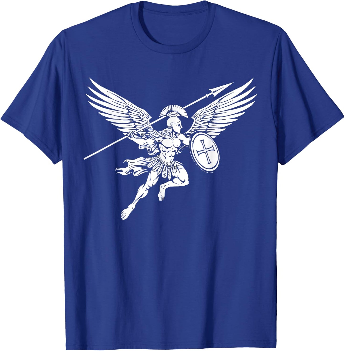Archangel Catholic Religion Christianity Guardian Angel T-Shirt - T-Shirt | Royal