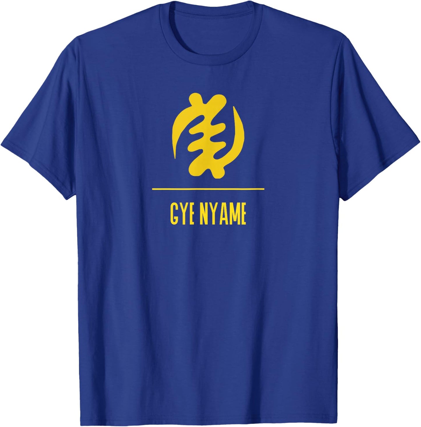 Adinkra Symbol | GYE NYAME Black Pride Graphic T-Shirt - T-Shirt | Royal