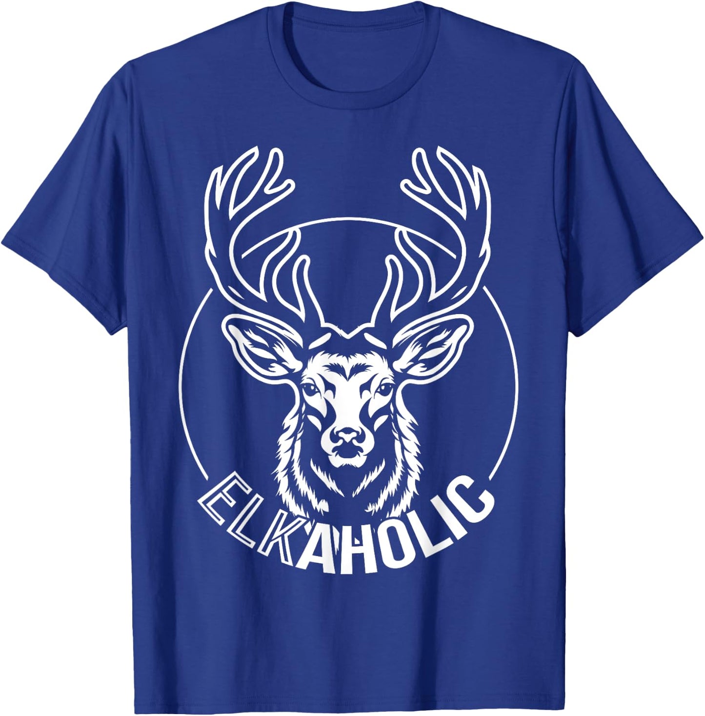 Party Elk and Deer - Elkaholic T-Shirt - T-Shirt | Royal