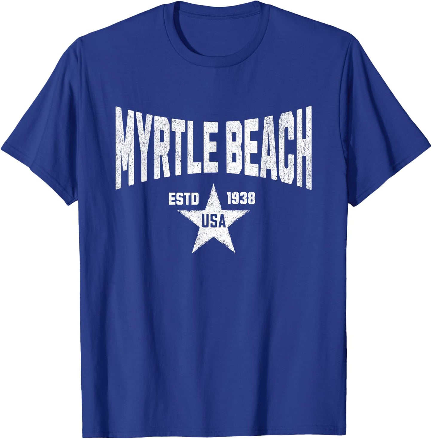 USA Vintage Merch Souvenir Visit Myrtle Beach South Carolina T-Shirt - T-Shirt | Royal