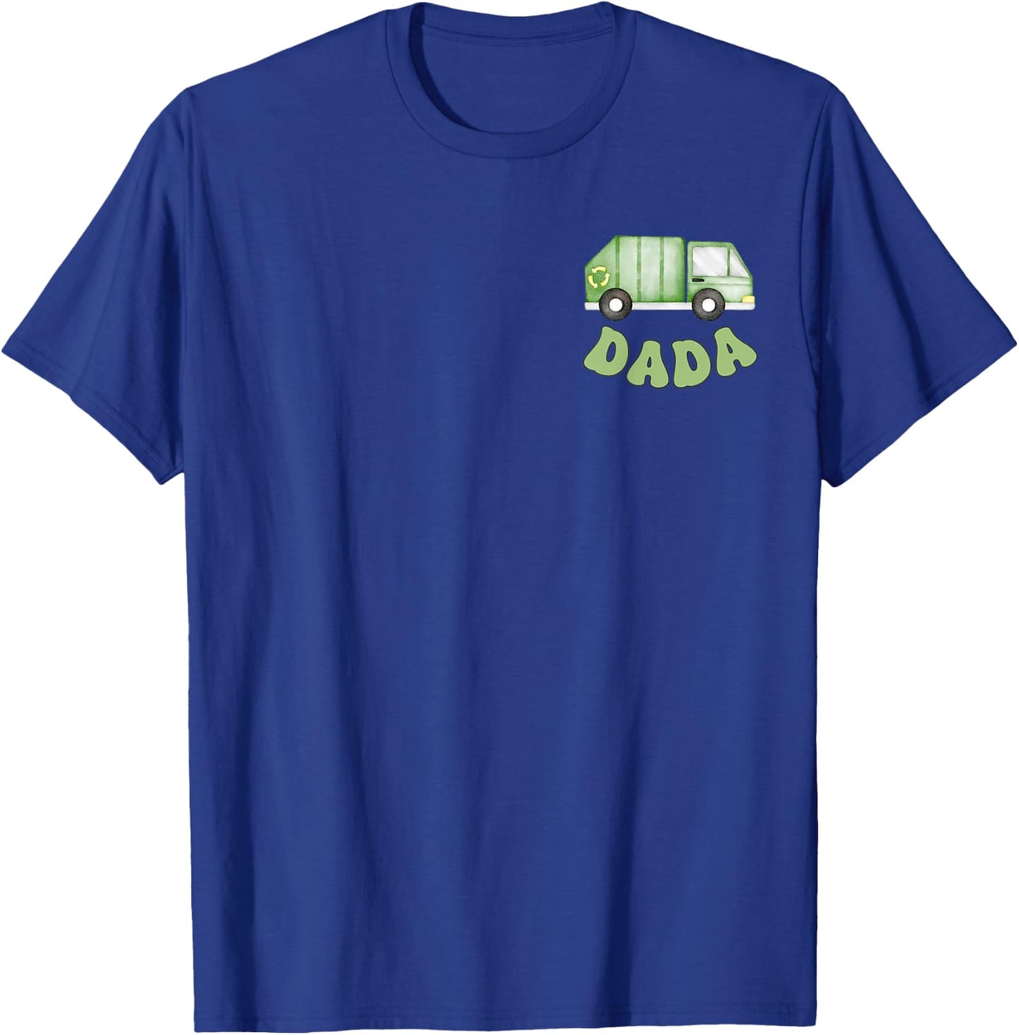 Garbage Truck Dada of The 1st Birthday Boy Family Matching T-Shirt - T-Shirt | Royal