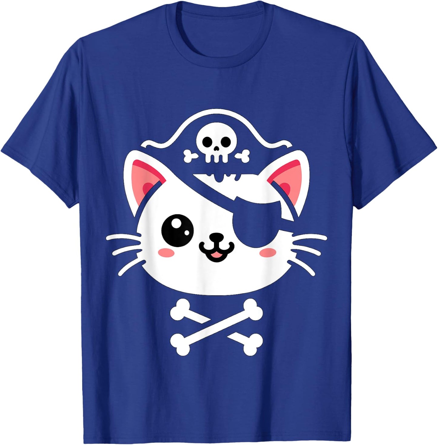 Pirate Cat Halloween Costume T-Shirt - T-Shirt | Royal