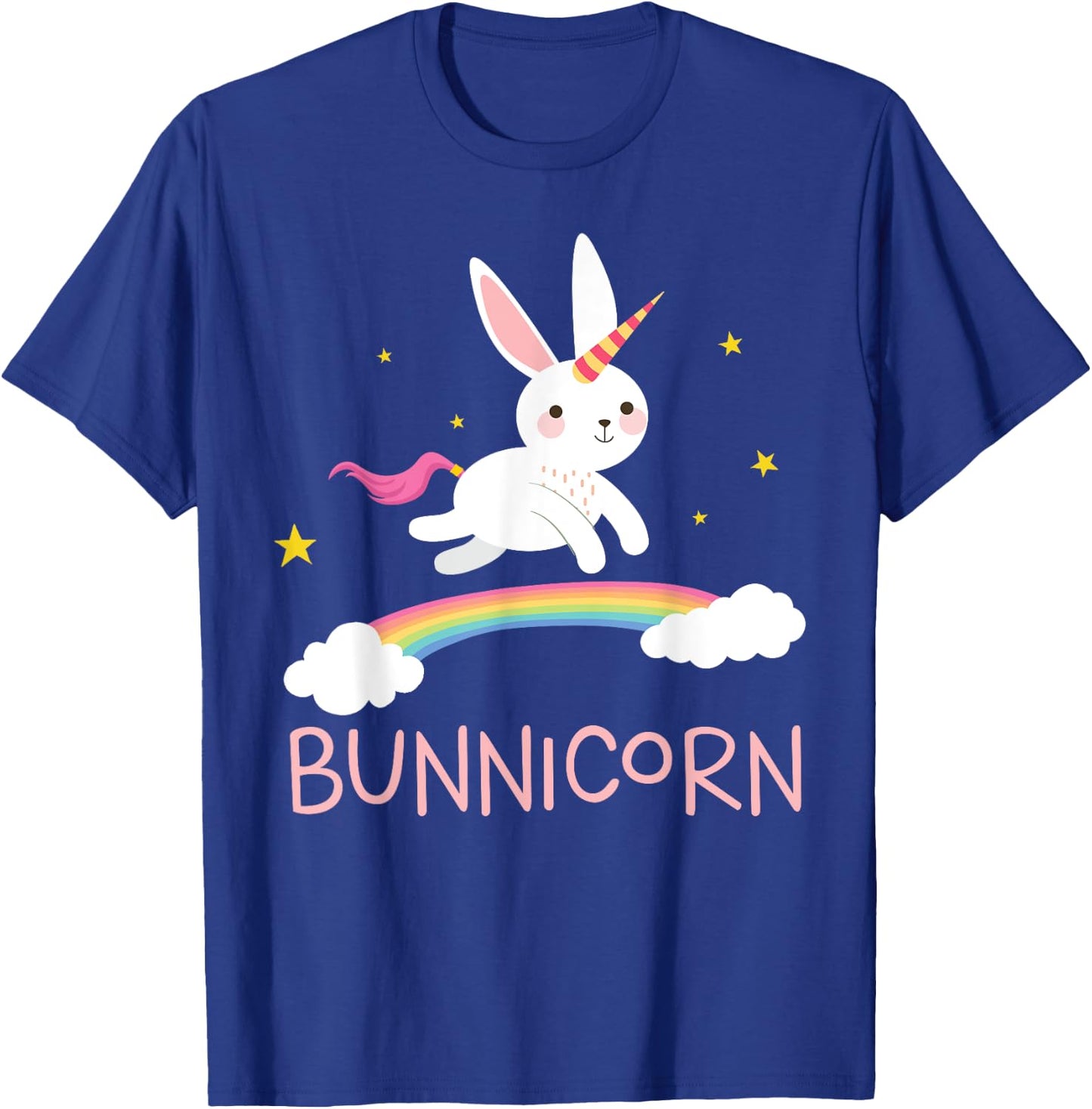 Unicorn Shirt Bunnicorn Bunny Rabbit Cute Men Women Kids T-Shirt - T-Shirt | Royal