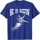 Easter Basketball He Is Rizzin' Jesus Basketball T-Shirt - T-Shirt | Royal