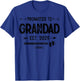 Vintage Soon to be Grandad Est 2025 Promoted to new Dad Papa T-Shirt - T-Shirt | Royal