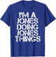 JONES Funny Surname Family Tree Birthday Reunion Gift T-Shirt - T-Shirt | Royal