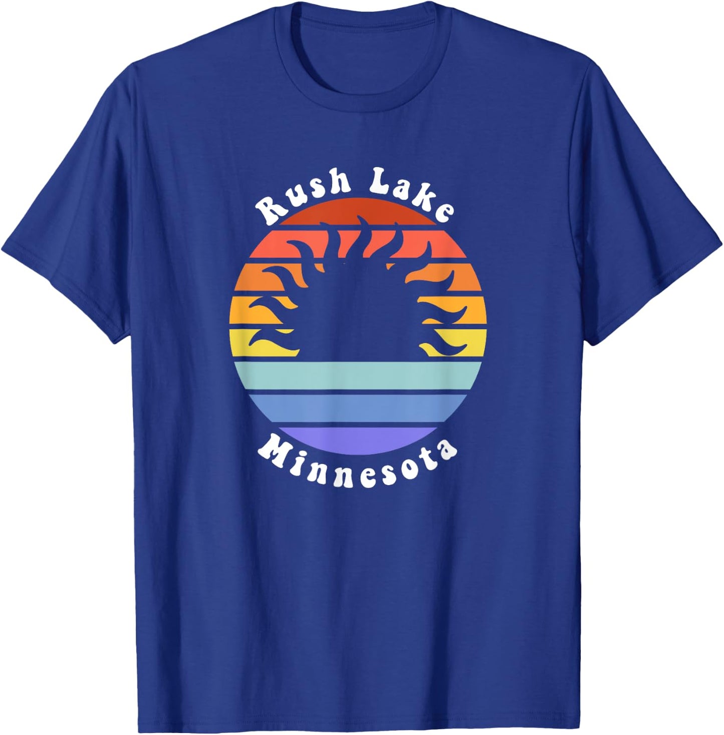 Rush Lake Minnesota MN Sunset Souvenir Vacation T-Shirt - T-Shirt | Royal