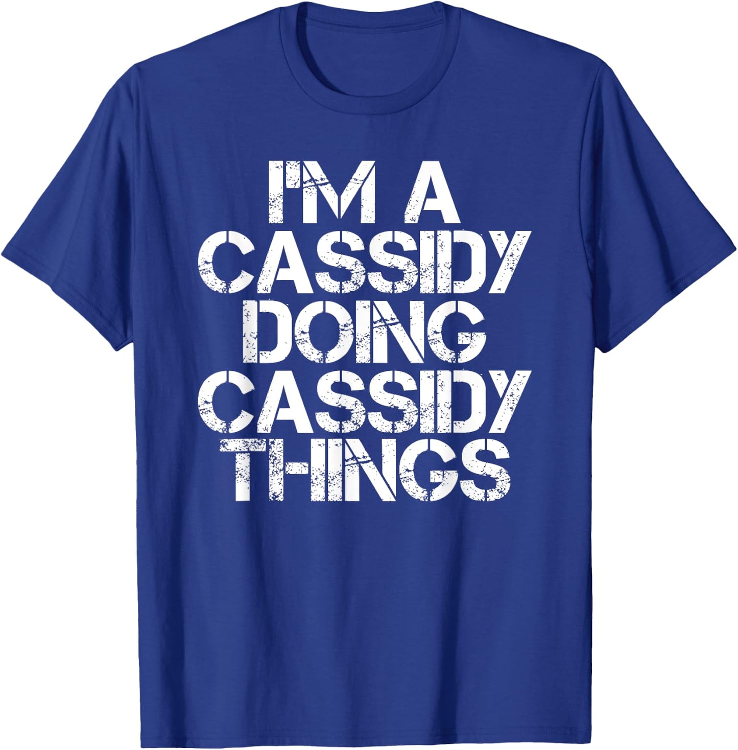 CASSIDY Funny Surname Family Tree Birthday Reunion Gift T-Shirt - T-Shirt | Royal