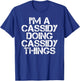 CASSIDY Funny Surname Family Tree Birthday Reunion Gift T-Shirt - T-Shirt | Royal