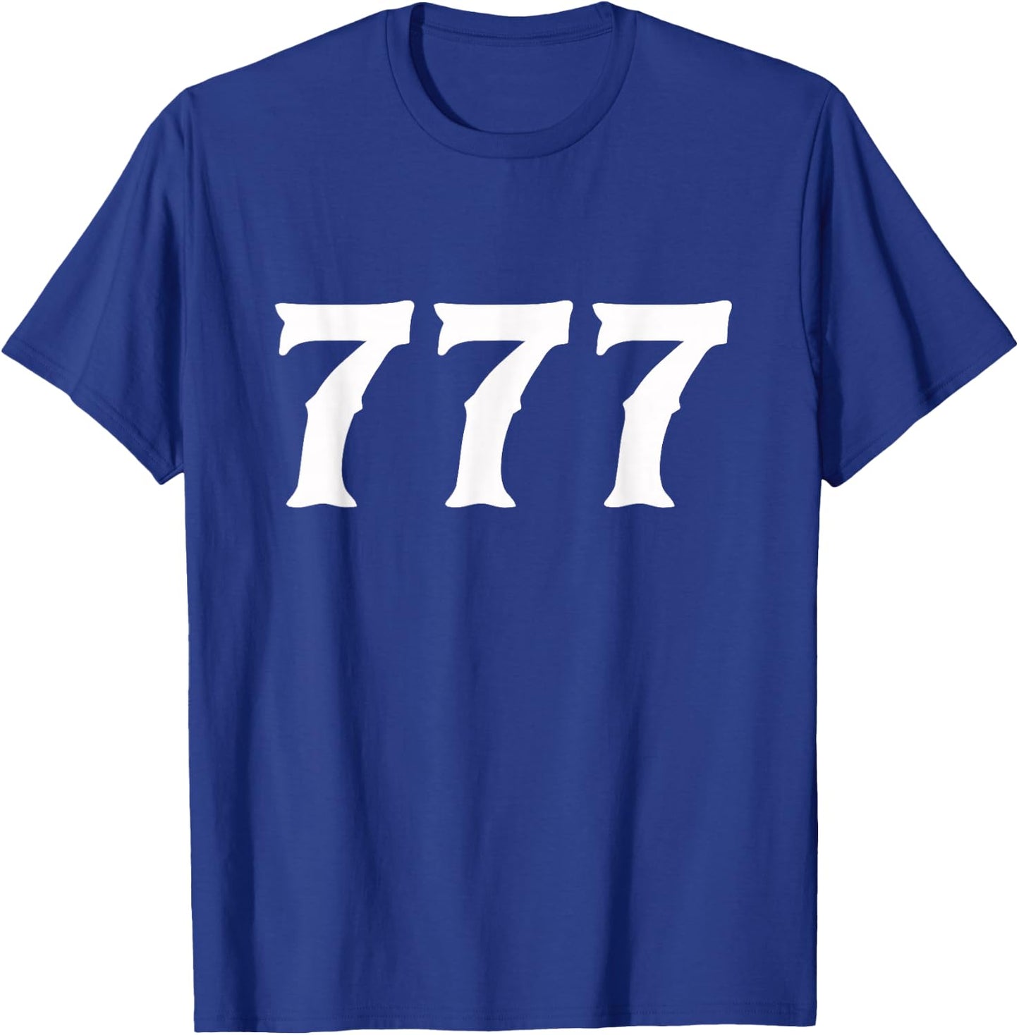 777 Numerology Spiritual Personal Number 777 Angel Number T-Shirt - T-Shirt | Royal