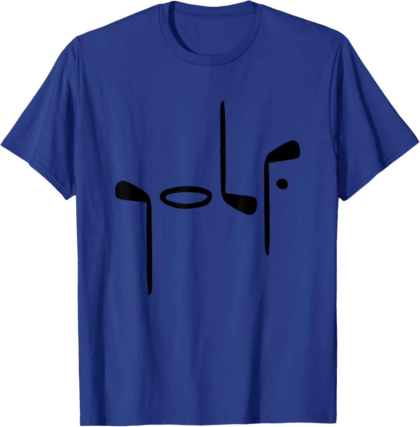 Golf Minimalist Logo Women Golf Fan Men Golfer T-Shirt - T-Shirt | Royal
