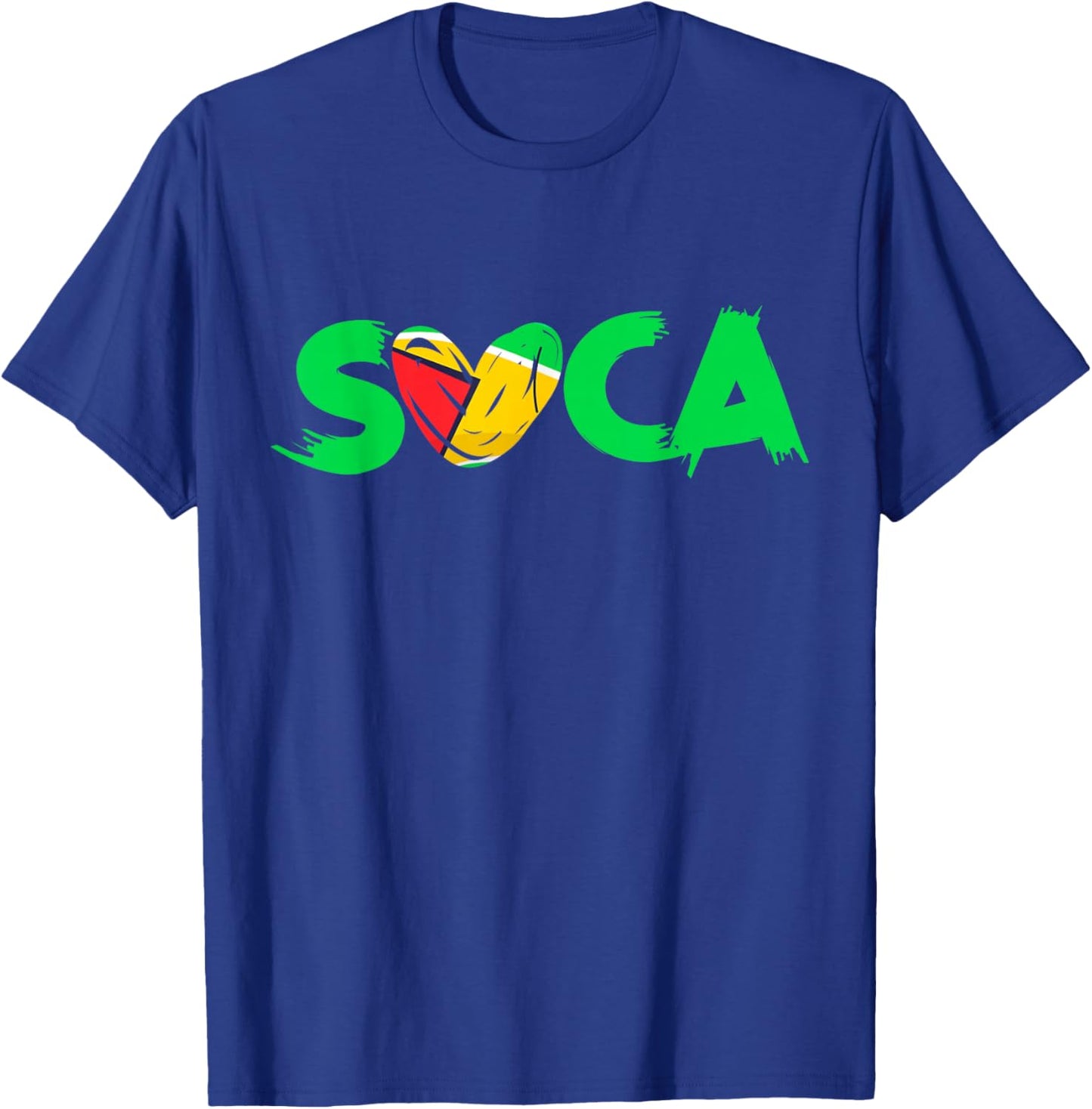 Soca Guyana Guyanese Flag Caribbean Carnival Party T-Shirt - T-Shirt | Royal