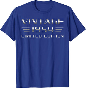 Vintage 1954 Limited Edition 72nd Birthday Classic Car T-Shirt - T-Shirt | Royal