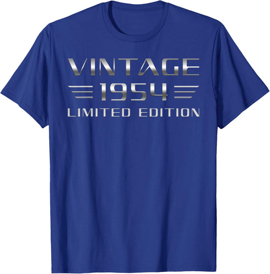 Vintage 1954 Limited Edition 72nd Birthday Classic Car T-Shirt - T-Shirt | Royal