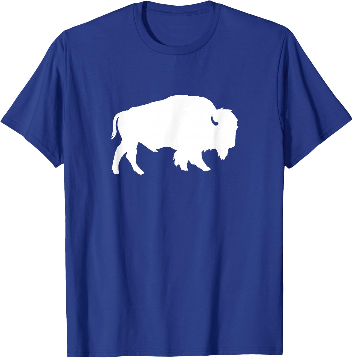 White Buffalo Silhouette Shadow Wild Animal T-Shirt - T-Shirt | Royal