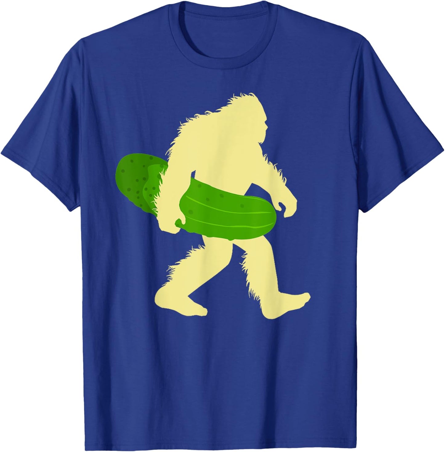 Funny Cucumber Loves Pickle Bigfoot Sasquatch Pickles Lover T-Shirt - T-Shirt | Royal