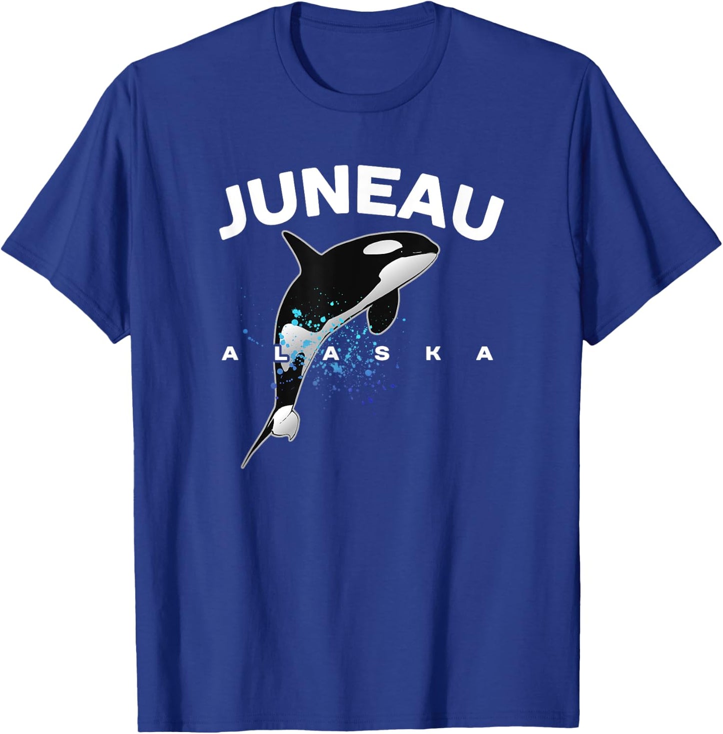 JUNEAU ALASKA Orca Killer Whale Watching Camping Vacation T-Shirt - T-Shirt | Royal