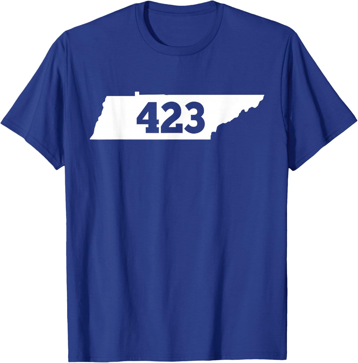 Tennessee 423 Area Code T-Shirt - T-Shirt | Royal