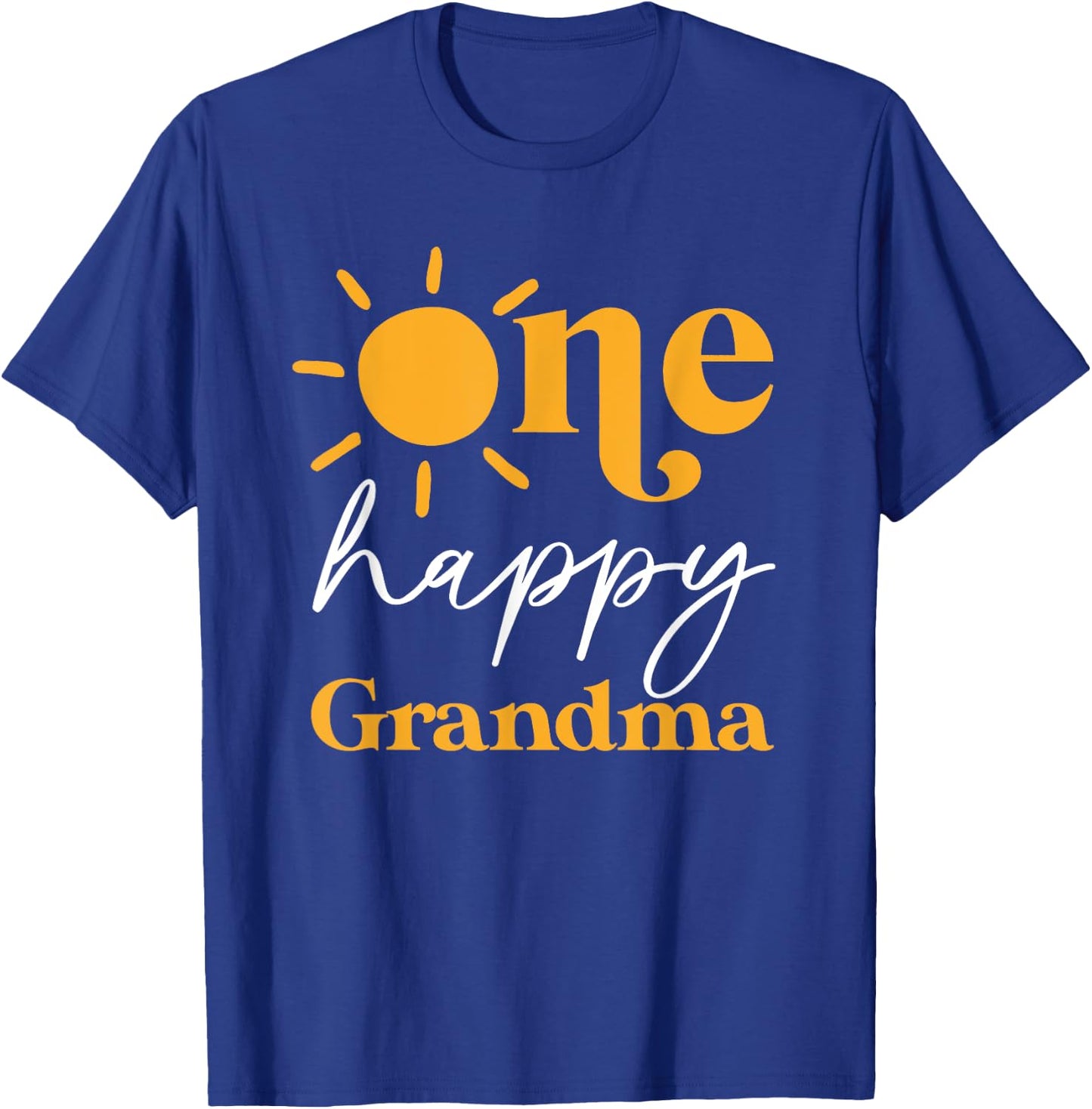 One Happy Grandma of The Birthday First Trip Around the Sun T-Shirt - T-Shirt | Royal