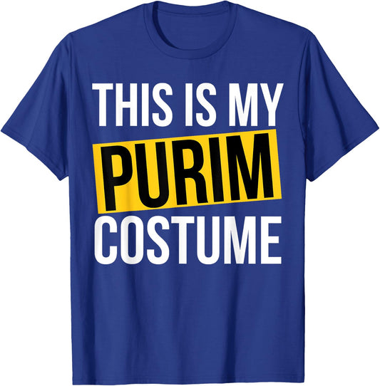 This is My Purim Costume Kids Men Women Jewish Purim T-Shirt - T-Shirt | Royal
