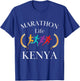 Kenya Marathon Life Marathon Runners Kenya T-Shirt - T-Shirt | Royal